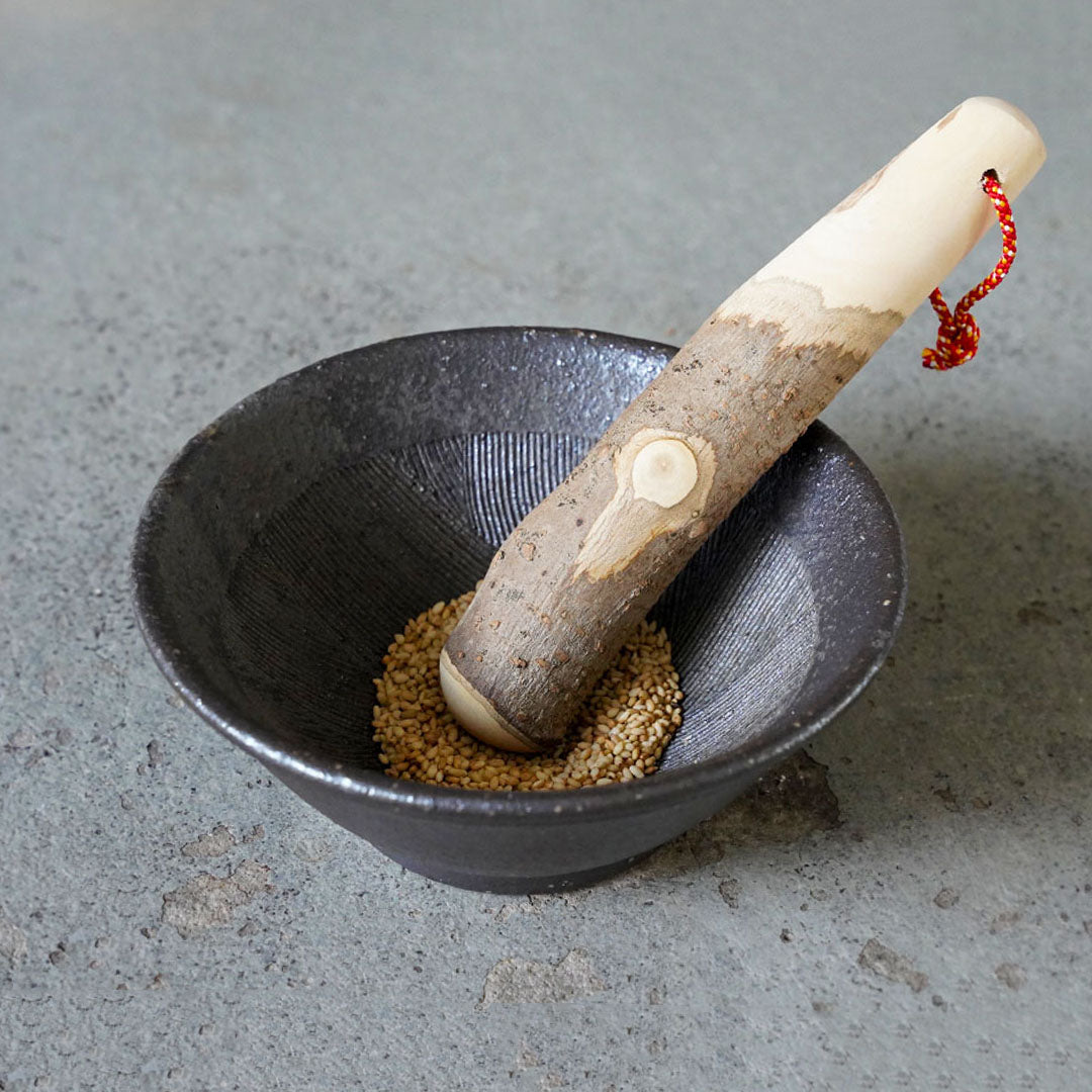 Daisuke Tomimoto × Yamase Tougyou Black Suribachi (4.5 sun)