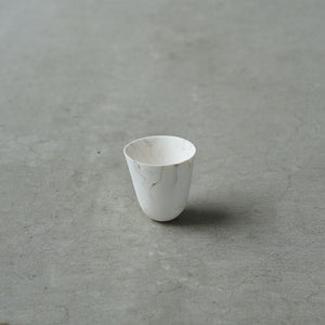 佐藤朱理 白磁練り込み茶杯
