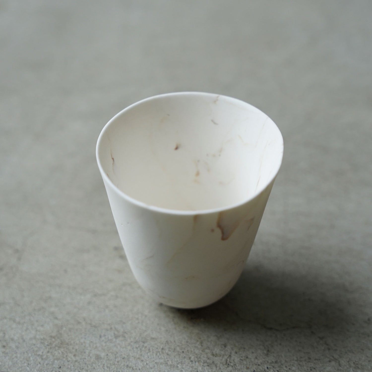 佐藤朱理 白磁練り込み茶杯