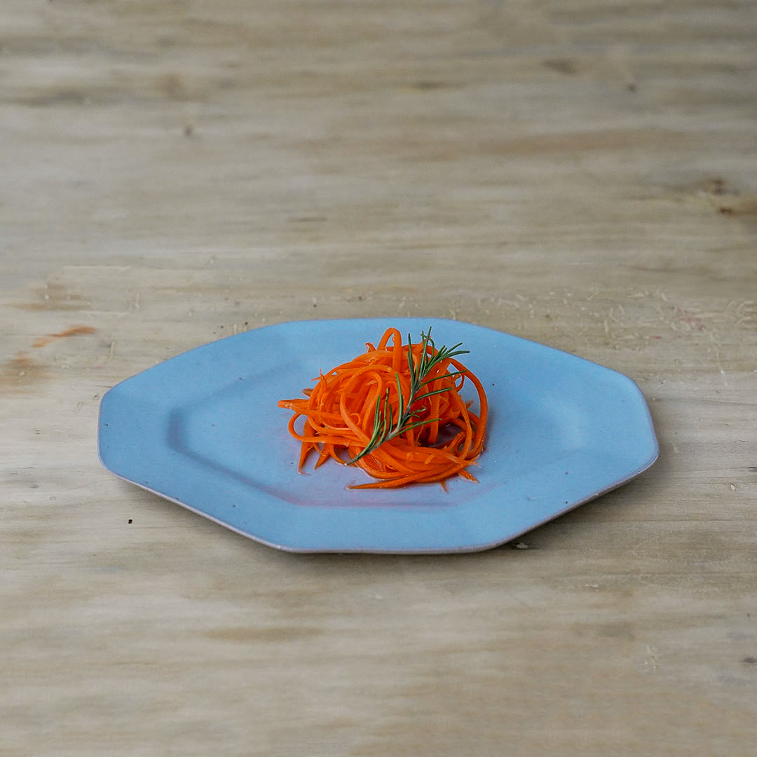 marais/Mare Octagonal Plate (Small): Blue Red Clay