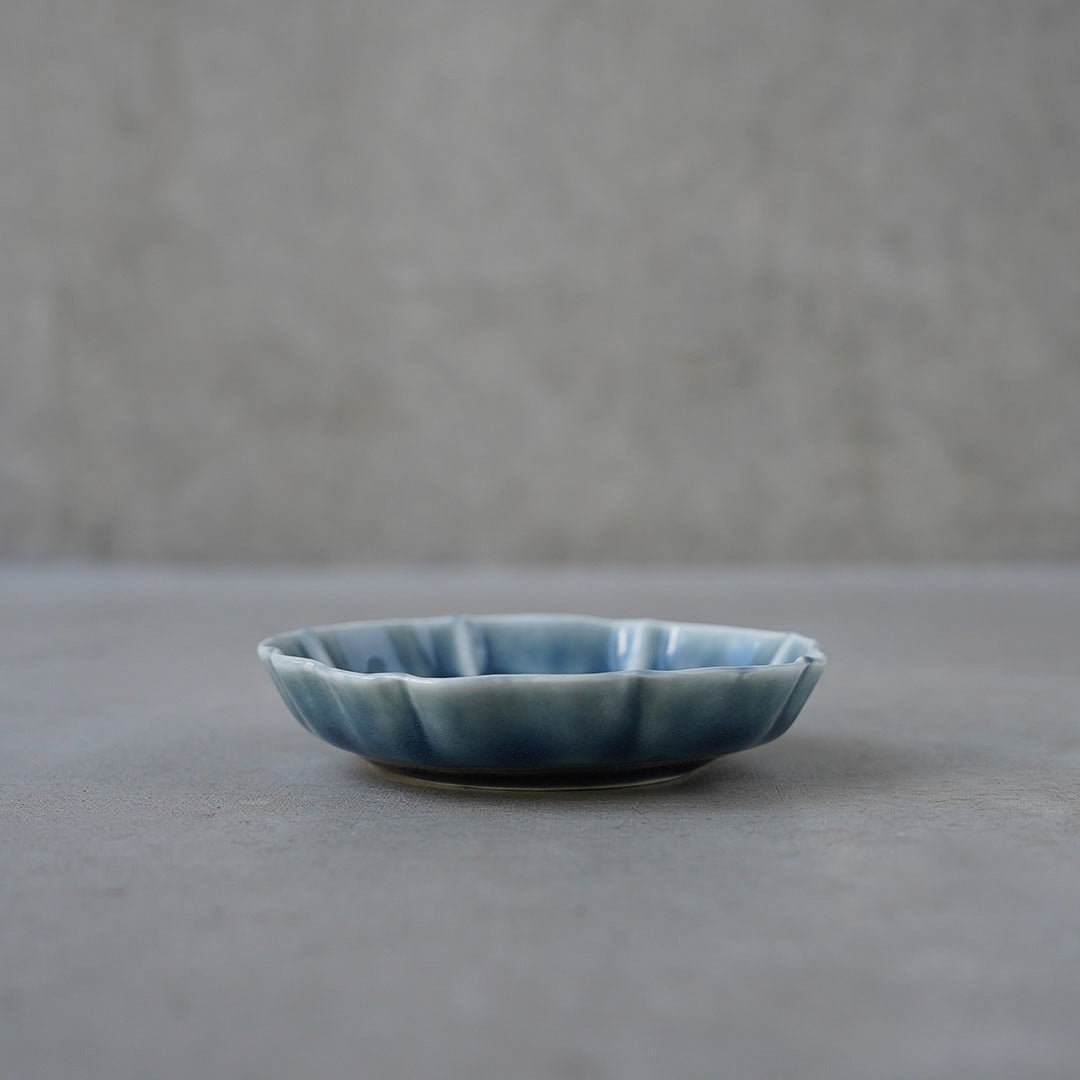 Pale Blue Ruri Rinka 3-inch Plate