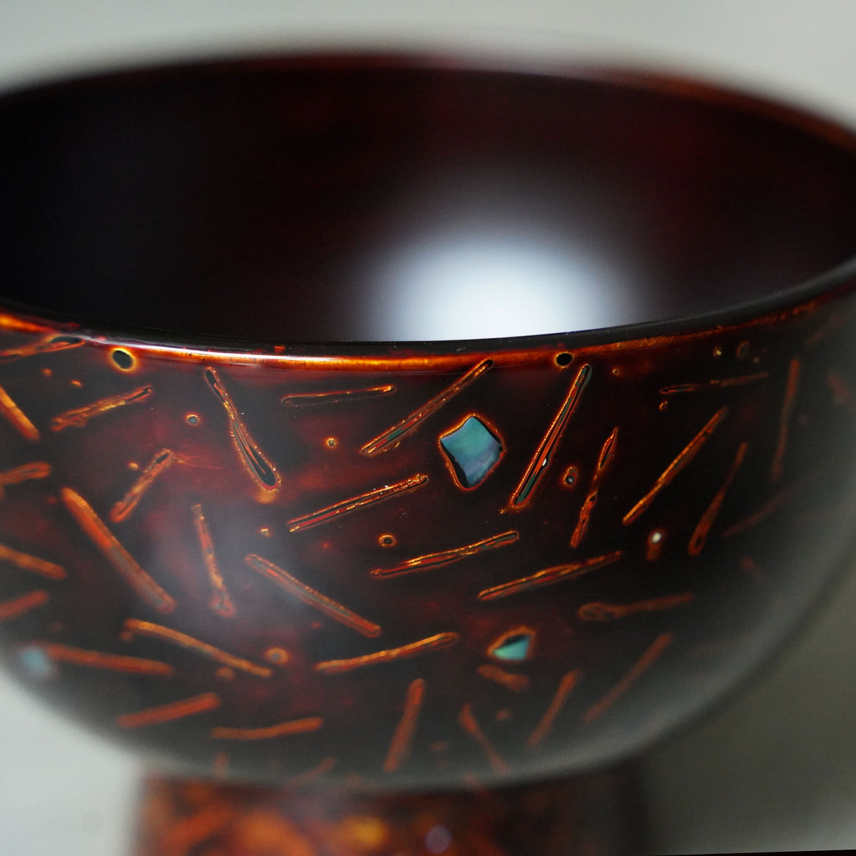Tsuchinao Shikki × Kabuku Shikki: Wakasa-nuri Goroku Bowl