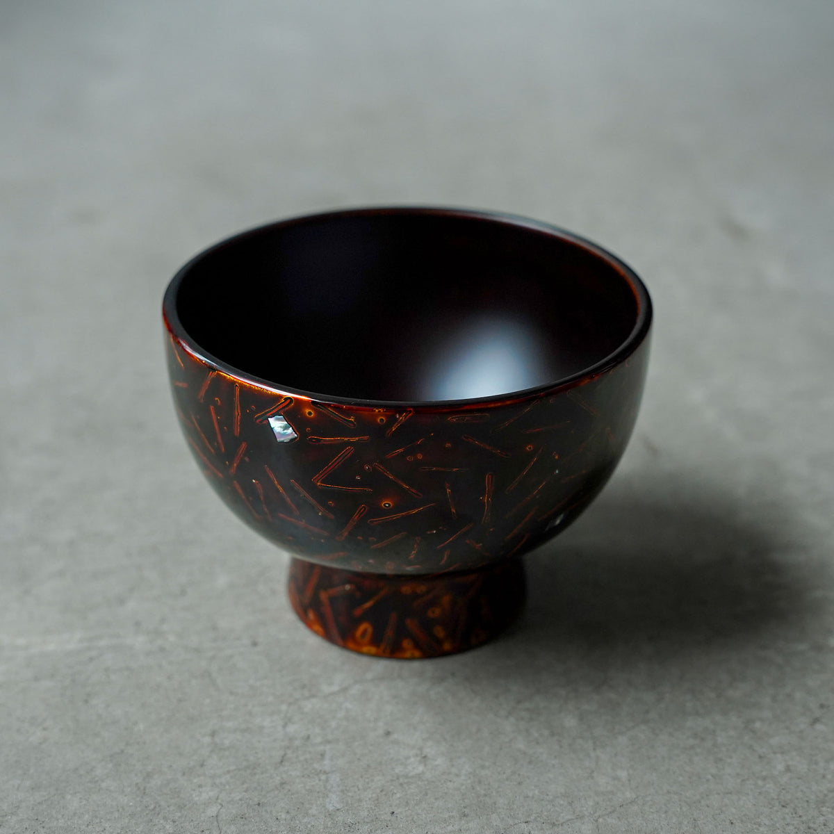 Tsuchinao Shikki × Kabuku Shikki: Wakasa-nuri Goroku Bowl