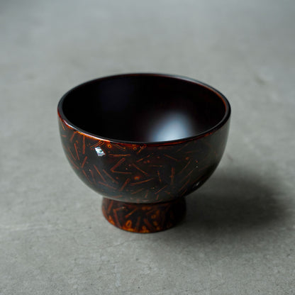 Tsuchinao Shikki × Kabuku Shikki: Wakasa-nuri Goroku Bowl