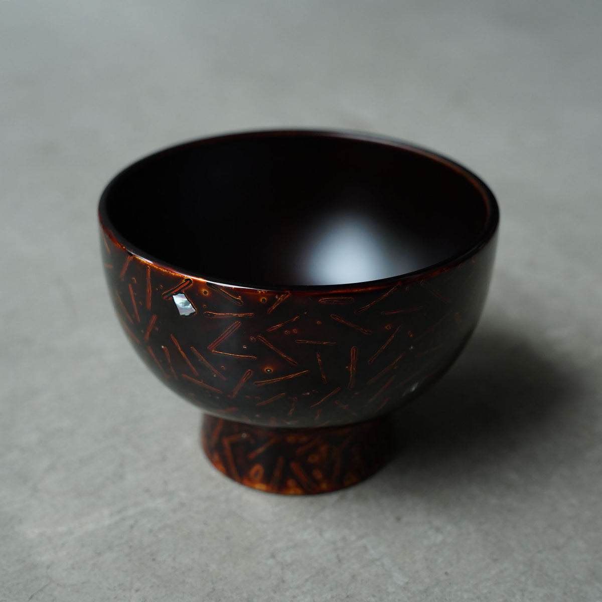 Tsuchinao Shikki × Kabuku Shikki: Wakasa-nuri Goroku Bowl