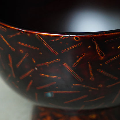 Tsuchinao Shikki × Kabuku Shikki: Wakasa-nuri Goroku Bowl