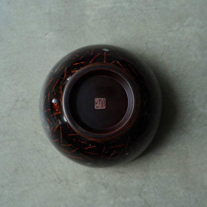 Tsuchinao Shikki × Kabuku Shikki: Wakasa-nuri Goroku Bowl