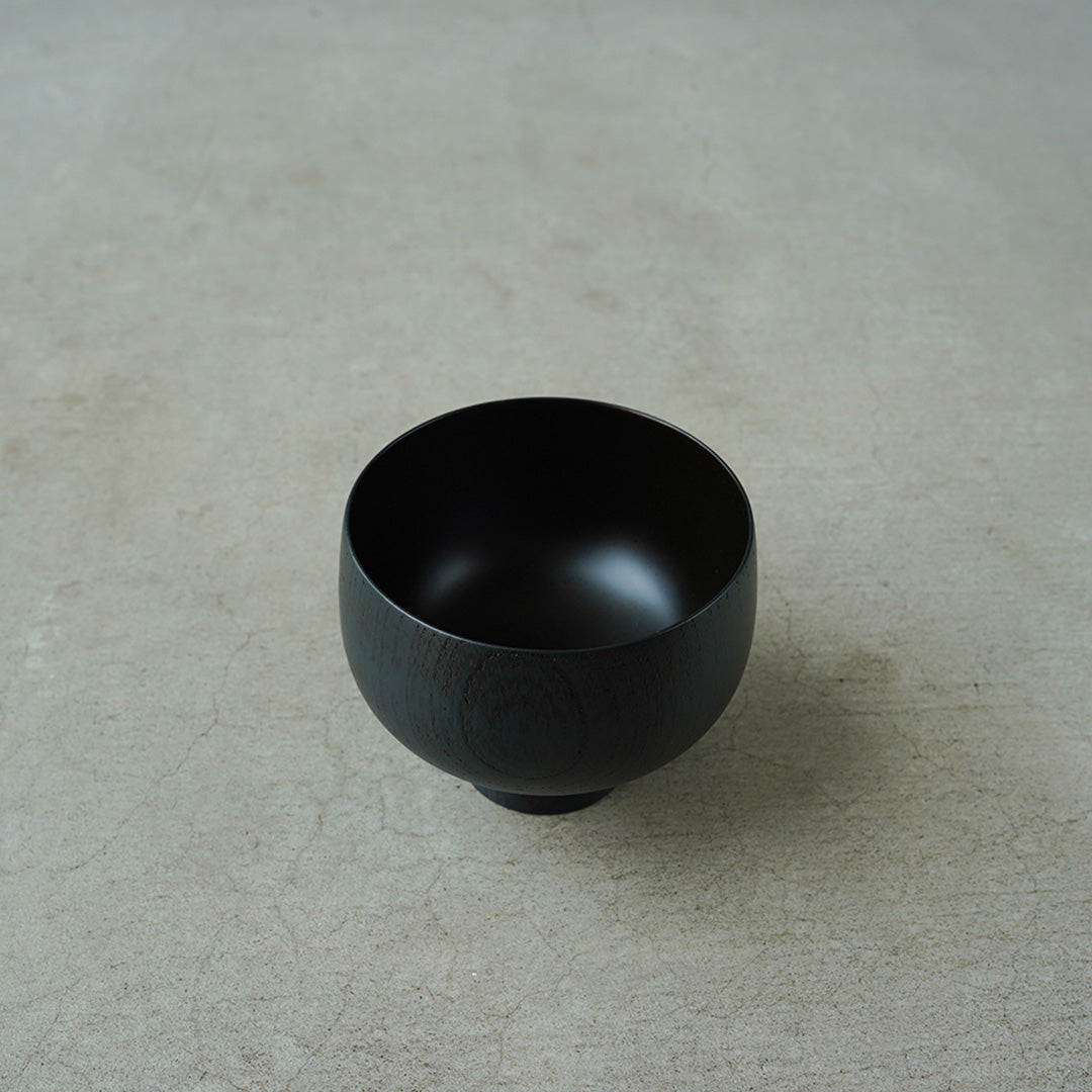 Hinao Lacquerware Kurumu Soup Bowl, Navy