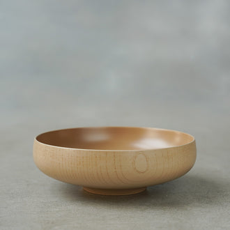 土直漆器 くるむ6寸ボウル 白