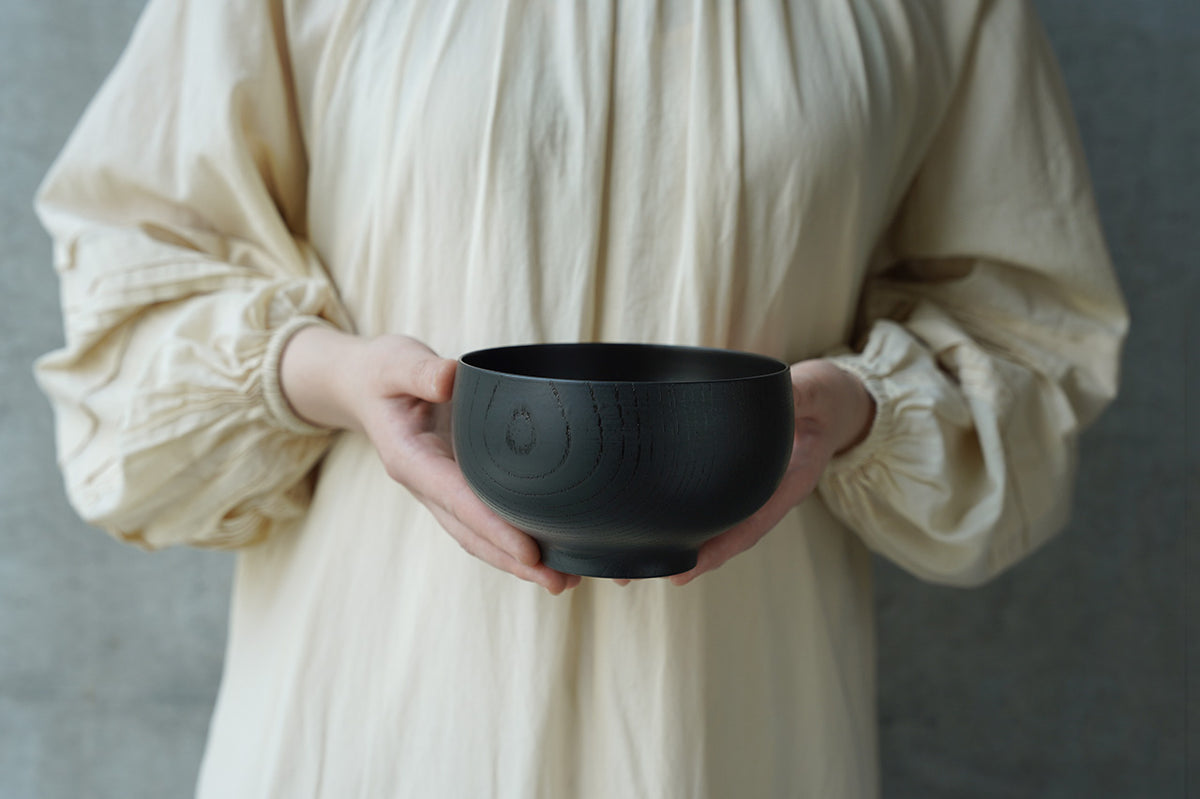 Hinao Lacquerware Kurumu Kumioribun (Large, Navy)