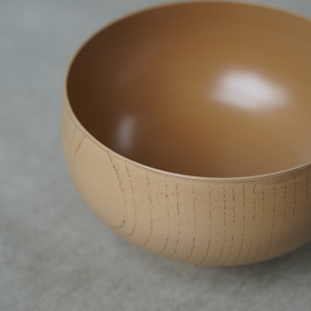 Hinao Lacquerware Kurumu Stacking Bowl, Medium, White
