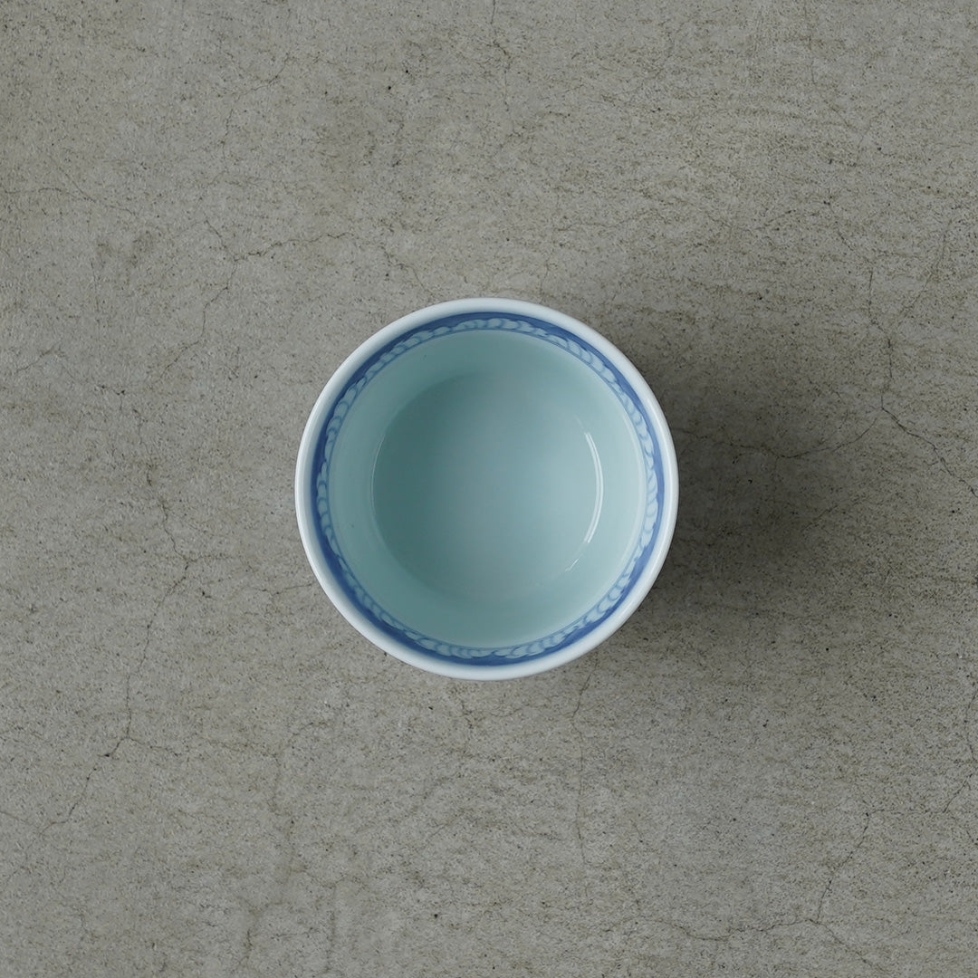 Keizan Kiln Sometsuke Gourd (Good Health) Soba Choko