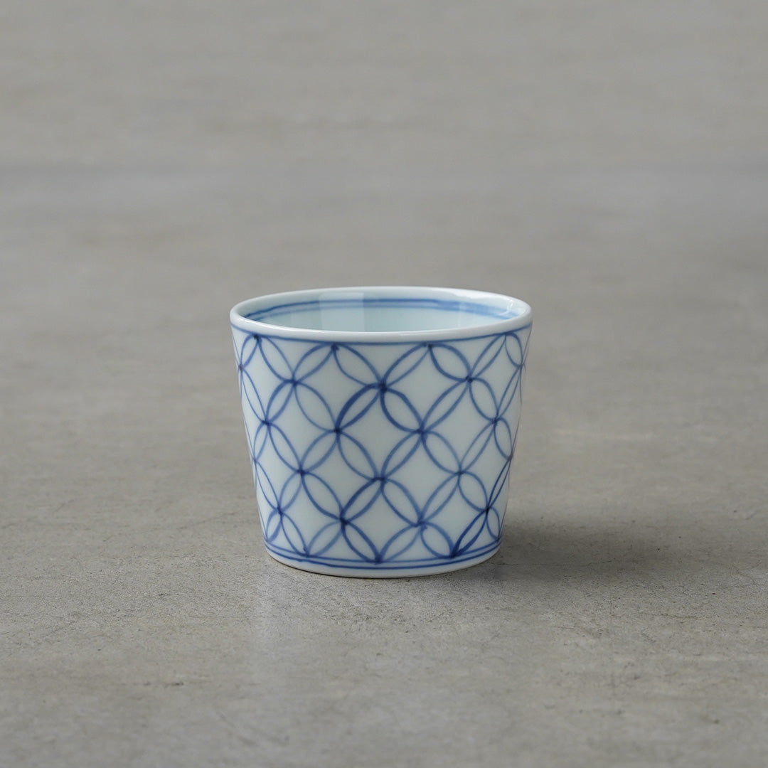 Keizan Kiln Sometsuke Shippo Soba Choko