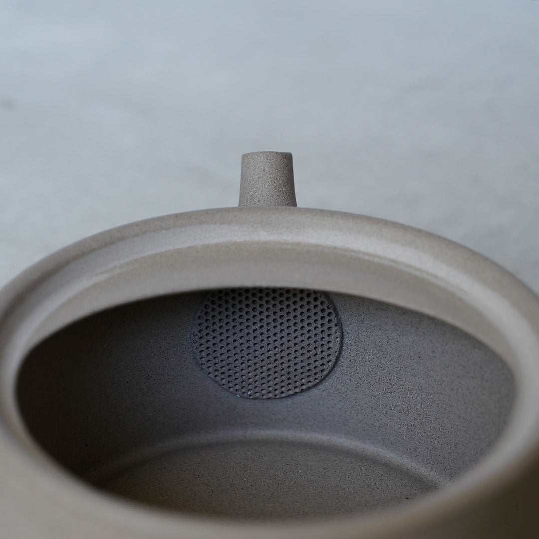 Modern Tokoname-yaki Teapot - JINSUI "iroiro" 02 Grey