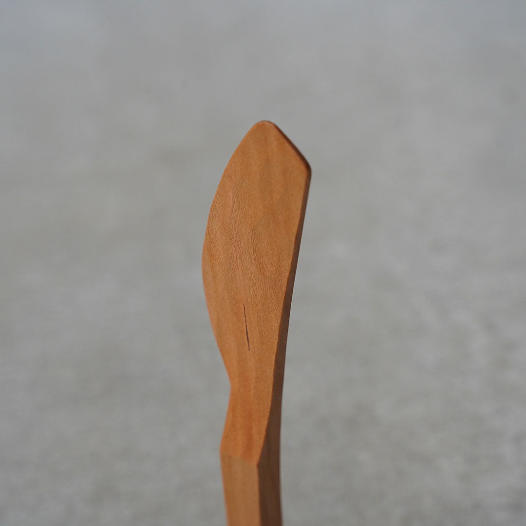Hiroyuki Watanabe Wooden Butter Knife (Cherry / Perilla Oil &amp; Beeswax)