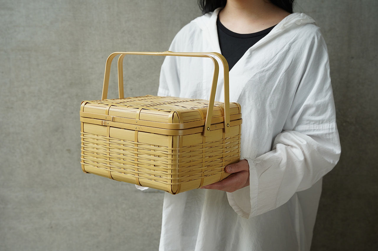 南風工藝 バスケットフタ付大