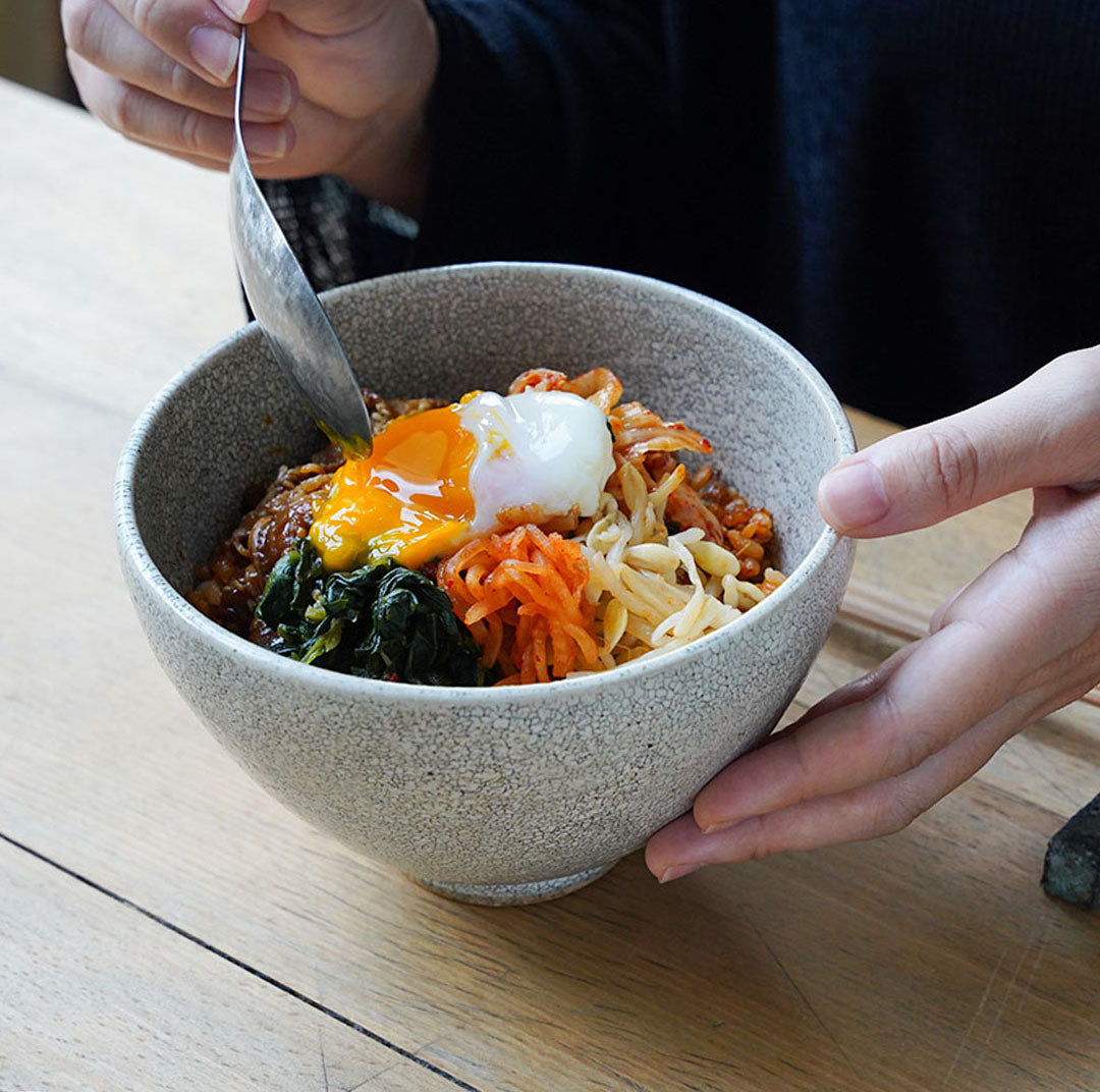 Hyouzan Kiln Distressed Round 5.5 Donburi Bowl