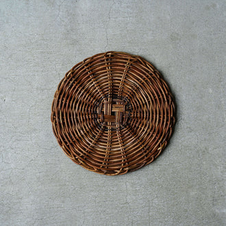 宮本工芸 あけび蔓 土瓶敷き 7寸