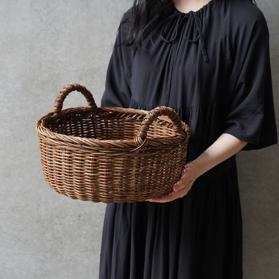宮本工芸 あけび蔓 丸両手付 小