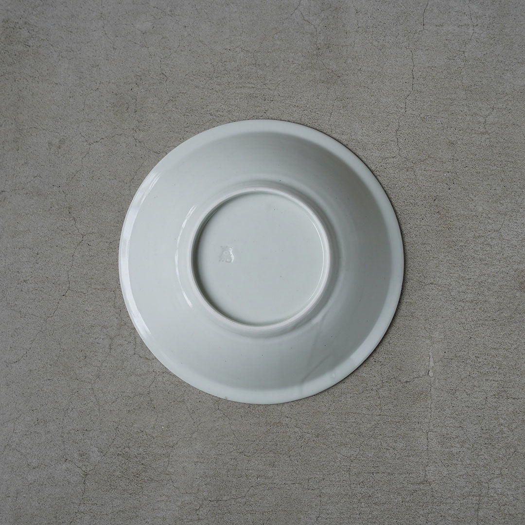 Kasen Kiln White Porcelain Twisted Pasta Plate
