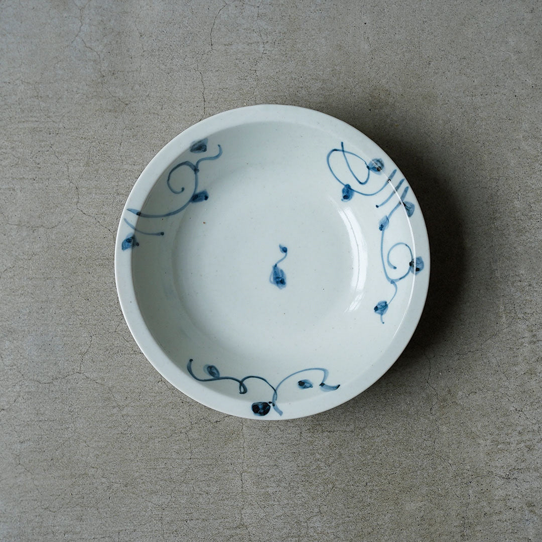 Kasen Kiln Floral Pasta Plate