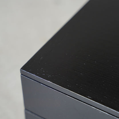 土直漆器×アメノイエ　重箱150×150mm 2段　黒