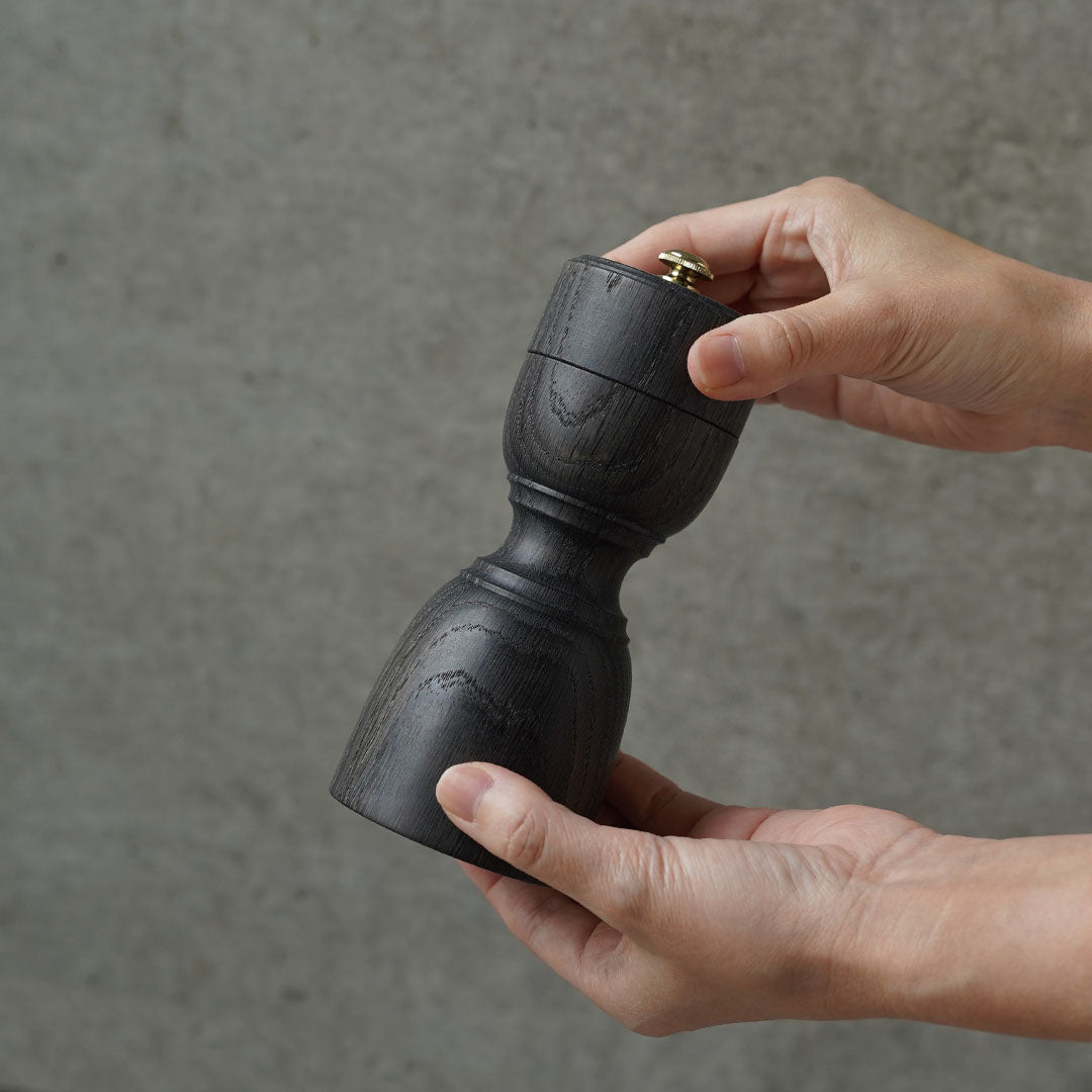 Yamani Woodwork Pepper Mill 6 Round Taiko