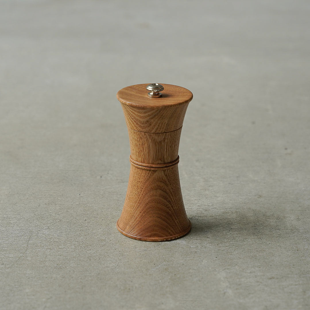 Yamani Woodwork Salt Mill 4 TSUZUMI